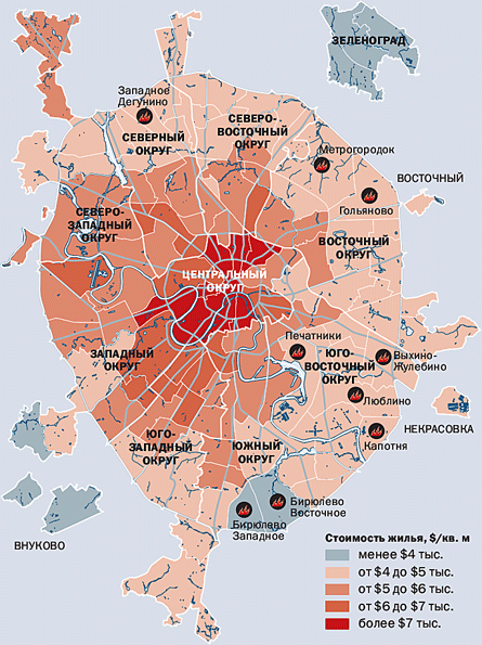 Москва карта преступности