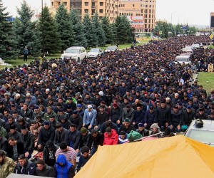 lizafoht: Молитва протестующих в Ингушетии